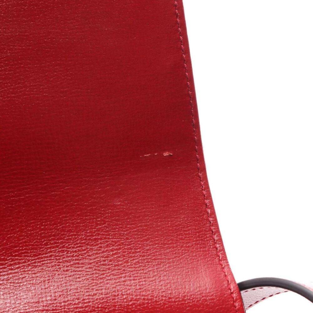 GUCCI Red Leather Shoulder Bag - Picture 6 of 11